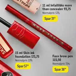 Føtex Faux brow pen tilbud