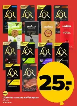 Netto L'OR eller Lavazza kaffekapsler tilbud