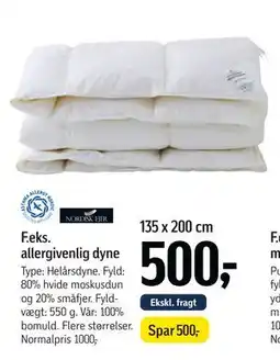 Føtex allergivenlig dyne tilbud