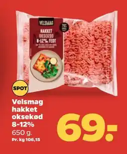 Netto Velsmag hakket oksekød 8-12% tilbud
