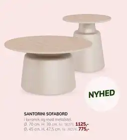 Daells Bolighus SANTORINI SOFABORD tilbud