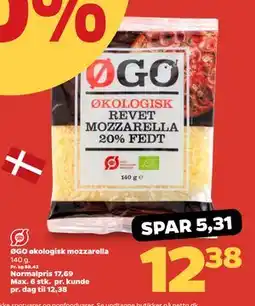 Netto ØGO økologisk mozzarella tilbud