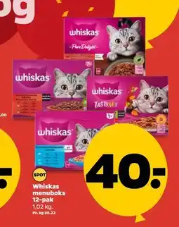 Netto Whiskas menuboks 12-pak tilbud