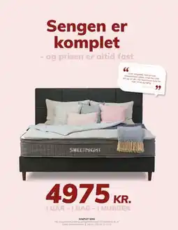 Daells Bolighus KOMPLET SENG tilbud
