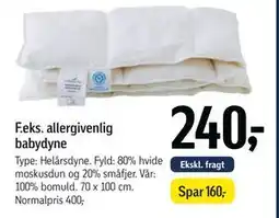 Føtex allergivenlig babydyne tilbud