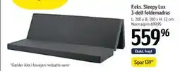 Føtex Sleepy Lux 3-delt foldemadras tilbud