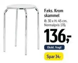 Føtex Krom skammel tilbud