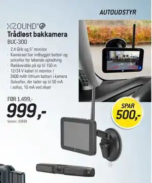 Thansen Trådløst bakkamera tilbud