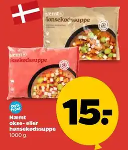 Netto Næmt okse- eller hønsekødssuppe tilbud