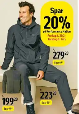 Føtex Spar 20% på Performance Nation tilbud