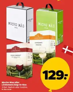 Netto Mucho Mas eller Lindemans Bag-in-Box tilbud