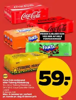 Netto Coca Cola sodavand eller Tuborg Påskebryg tilbud