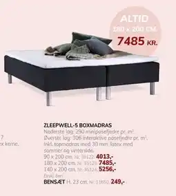 Daells Bolighus ZLEEPWELL-5 BOXMADRAS tilbud