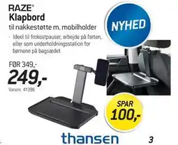 Thansen Klapbord tilbud