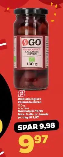 Netto ØGO økologiske kalamata oliven tilbud