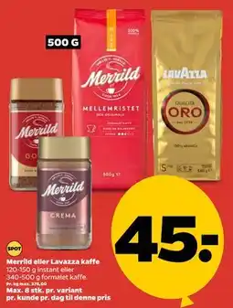 Netto Merrild eller Lavazza kaffe tilbud