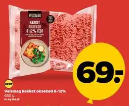 Netto Velsmag hakket oksekød 8-12% tilbud