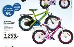 Thansen Børnecykel 16 tilbud