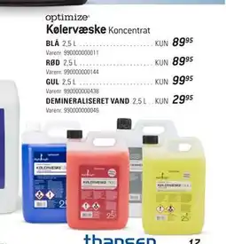 Thansen Kølervæske tilbud