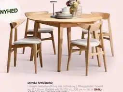 Daells Bolighus MONZA SPISEBORD tilbud