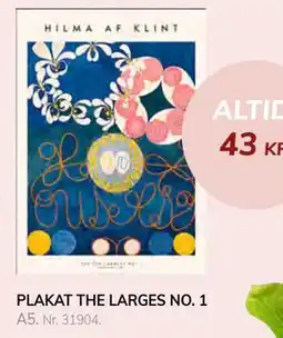 Daells Bolighus PLAKAT THE LARGES NO. 1 tilbud