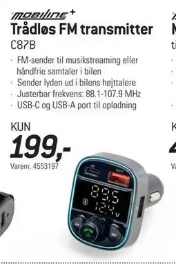 Thansen Trådløs FM transmitter tilbud