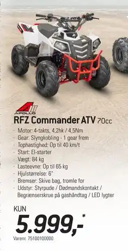 Thansen RFZ Commander ATV tilbud