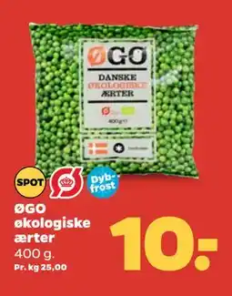 Netto ØGO økologiske ærter tilbud