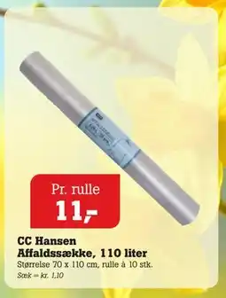 Poetzsch Padborg CC Hansen Affaldssække, 110 liter tilbud