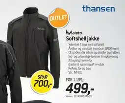 Thansen Softshell jakke tilbud