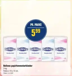 Otto Duborg Belinno papirlommetørklæder tilbud