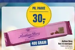 Otto Duborg Anthon Berg Ren rå marcipan tilbud