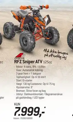 Thansen RFZ Sniper ATV tilbud