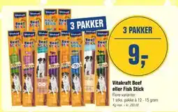 Otto Duborg Vitakraft Beef eller Fish Stick tilbud
