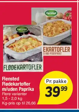 Fakta Tyskland Flensted Flødekartofler m/uden Paprika tilbud