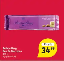 Fakta Tyskland Anthon Berg Ren Rå Marcipan tilbud