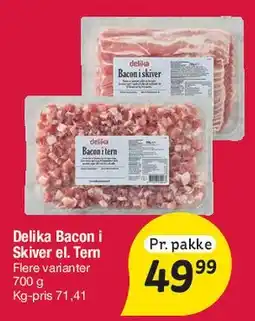 Fakta Tyskland Delika Bacon (skiver/tern) tilbud