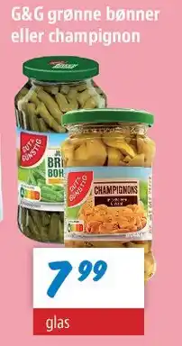 zur Krone G&G grønne bønner / champignon tilbud