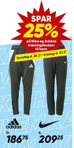 Bilka Adidas træningsbukser tilbud