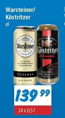 zur Krone Warsteiner / Köstritzer øl tilbud