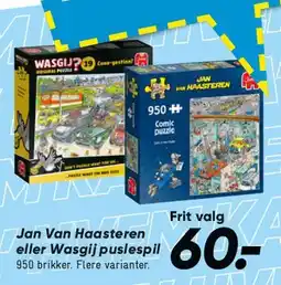 Bilka Jan Van Haasteren eller Wasgi puslespil tilbud