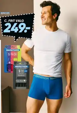 Bilka Marathon - 5-pack herreundertøj tilbud