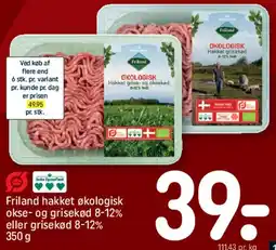 REMA 1000 Friland hakket økologisk okse- og grisekød eller grisekød tilbud