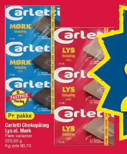 Fakta Tyskland Carletti Chokopålæg tilbud