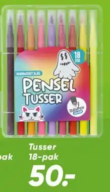 Bilka Pensel Tusser 18-pak tilbud