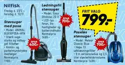 Bilka Støvsugere - frit valg 799,- tilbud