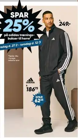 Bilka adidas træningssæt (jakke og bukser) tilbud