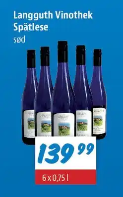 zur Krone Langguth Vinothek Spätlese tilbud