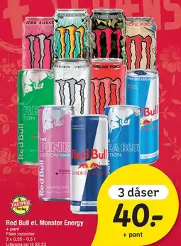 Fakta Tyskland Red Bull & Monster Energy tilbud