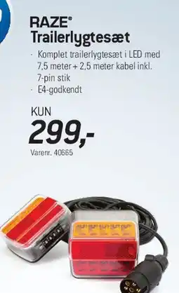 Thansen RAZE Trailerlygtesæt tilbud